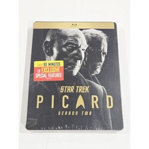 Star Trek Picard Season Two Blu-ray Steelbook 3-Disc Set New Sealed Features